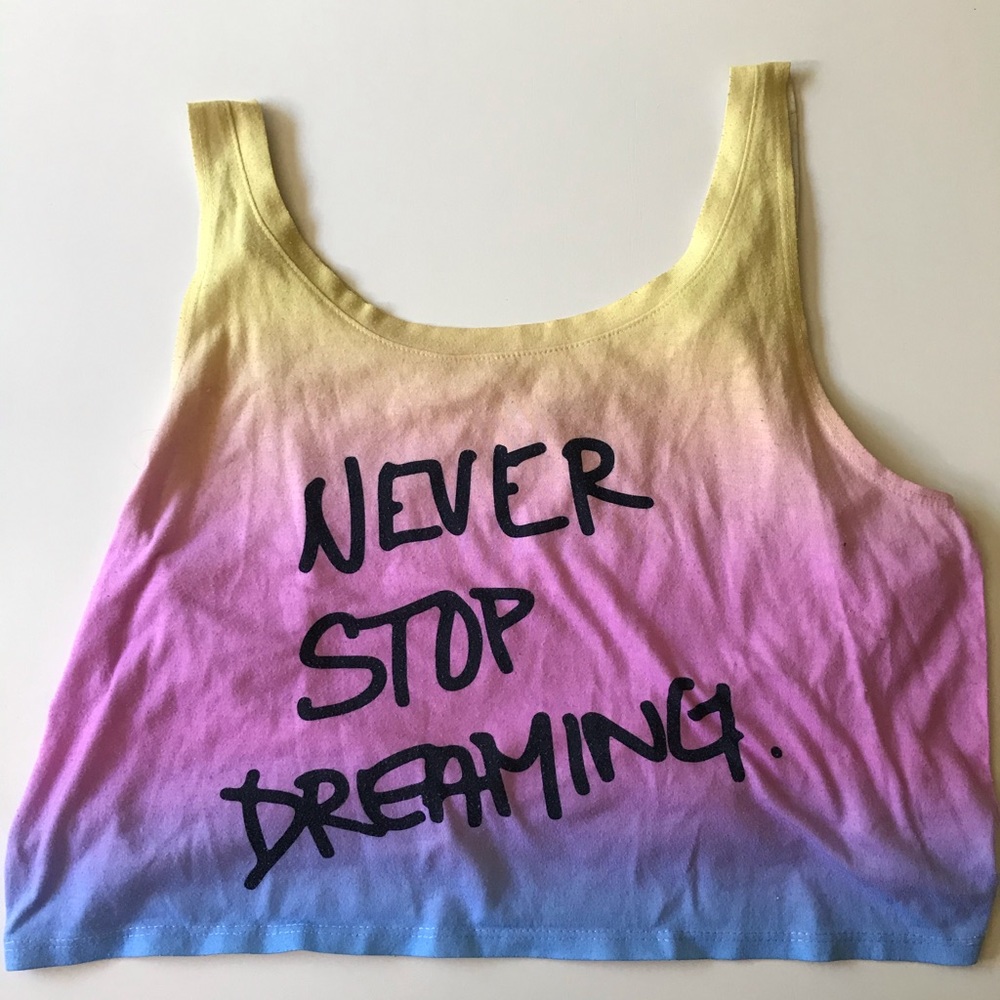 Ombré crop tank